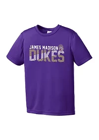 Youth NCAA James Madison Dukes Diagonal Graphic T-Shirt