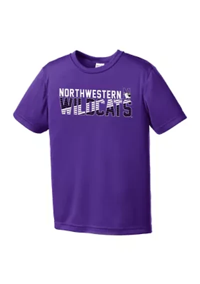 Youth NCAA Northwestern Wildcats Diagonal Graphic T-Shirt