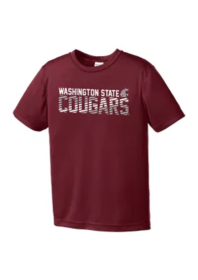 Youth NCAA Washington State Cougars Diagonal Graphic T-Shirt