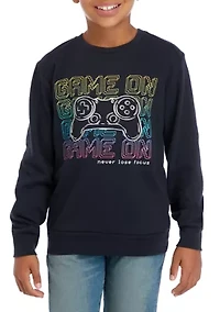 Boys 8-20 Long Sleeve Crew Neck Sweater