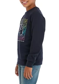 Boys 8-20 Long Sleeve Crew Neck Sweater
