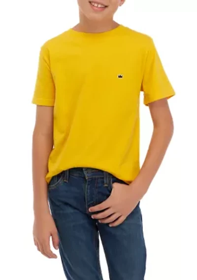 Boys 8-20 Washed Crew Neck T-Shirt