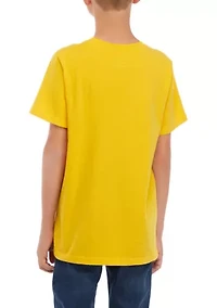 Boys 8-20 Washed Crew Neck T-Shirt