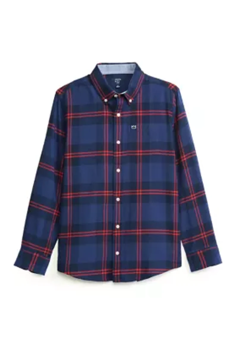 Boys 8-20 Plaid Button Up Shirt