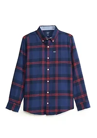 Boys 8-20 Plaid Button Up Shirt