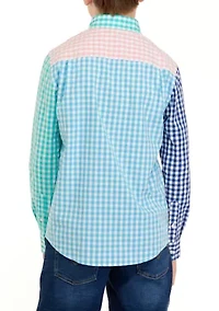 Boys 8-20 Woven Poplin Fun Shirt