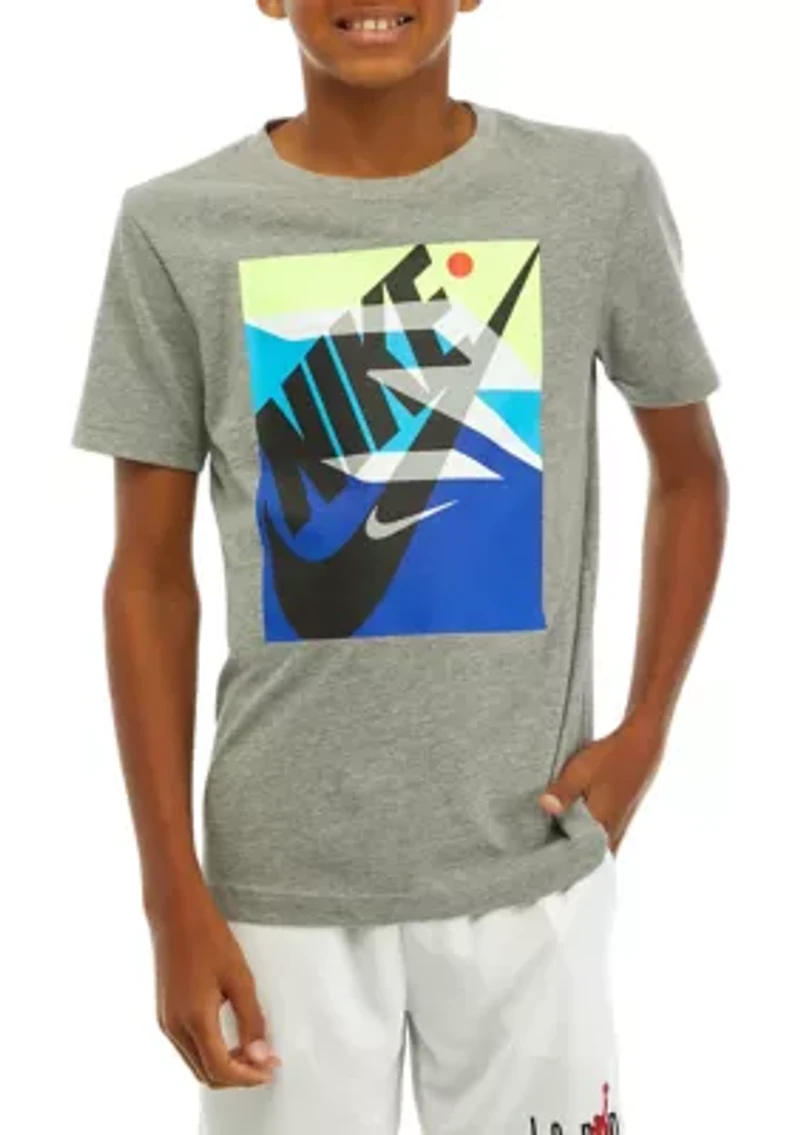 Boys 8-20 Gradient Box Logo Graphic T-Shirt