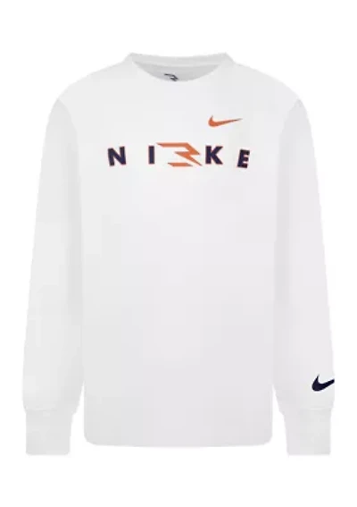 Boys 8-20 Wordmark Long Sleeve Graphic T-Shirt