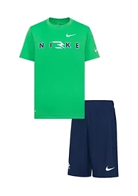 Boys 8-20 Wordmark T-Shirt and Shorts Set