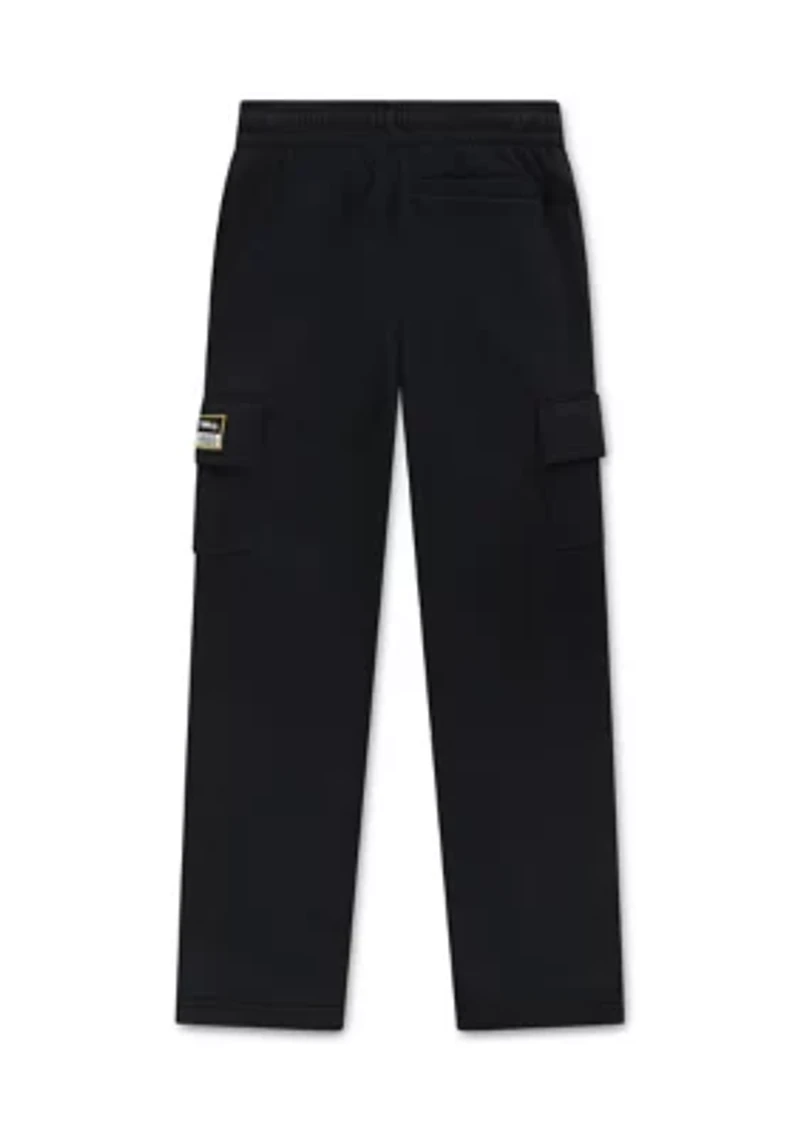 Boys 8-20 Fleece Cargo Jogger Pants