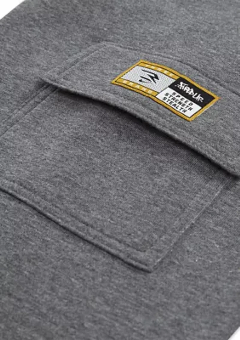 Boys 8-20 Fleece Cargo Jogger Pants