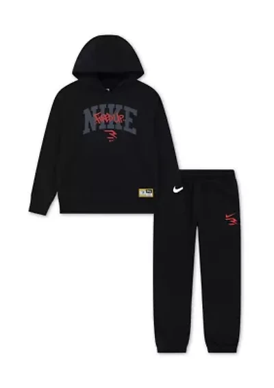 Boys 8-20 Fired Up Fleece Hoodie Jogger Set