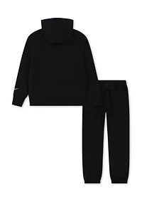 Boys 8-20 Fired Up Fleece Hoodie Jogger Set