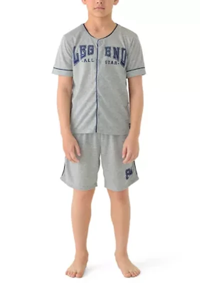 Boys 4-20 Legend Pajama Shirt and Shorts Set