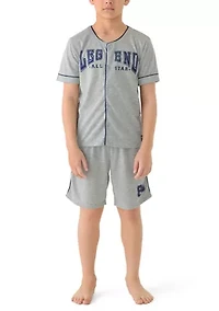 Boys 4-20 Legend Pajama Shirt and Shorts Set