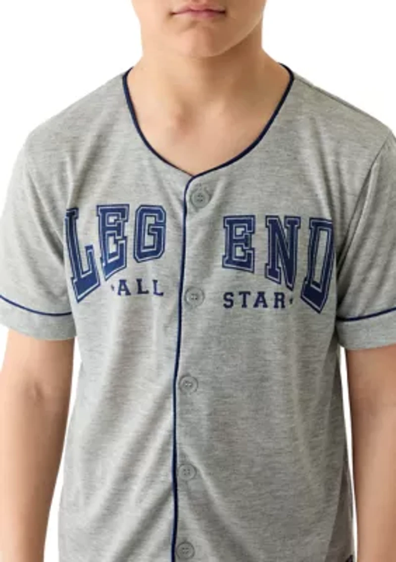 Boys 4-20 Legend Pajama Shirt and Shorts Set