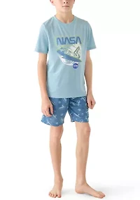Boys 8-20 Nasa 2-Piece Sleep Set