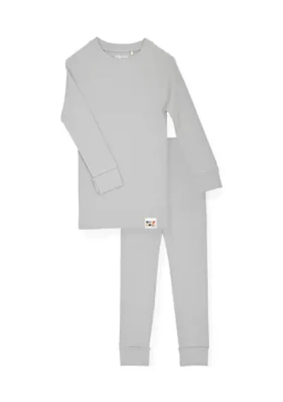 Boys 4-7 Ribbed Knit Pajama Set