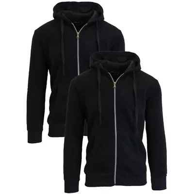 Galaxy By Harvic Boy's Slim Fit Fleece Lined Zip Up Hoodie- Pack