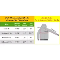 Galaxy By Harvic Boy's Slim Fit Fleece Lined Zip Up Hoodie-3 Pack