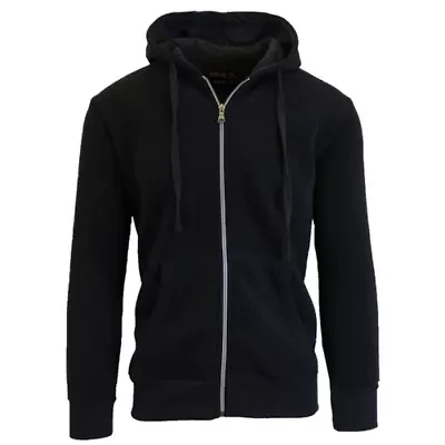 Galaxy By Harvic Boy's Slim Fit Fleece Lined Zip Up Hoodie
