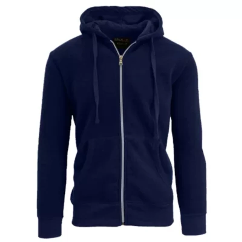Galaxy By Harvic Boy's Slim Fit Fleece Lined Zip Up Hoodie