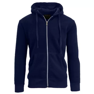 Galaxy By Harvic Boy's Slim Fit Fleece Lined Zip Up Hoodie