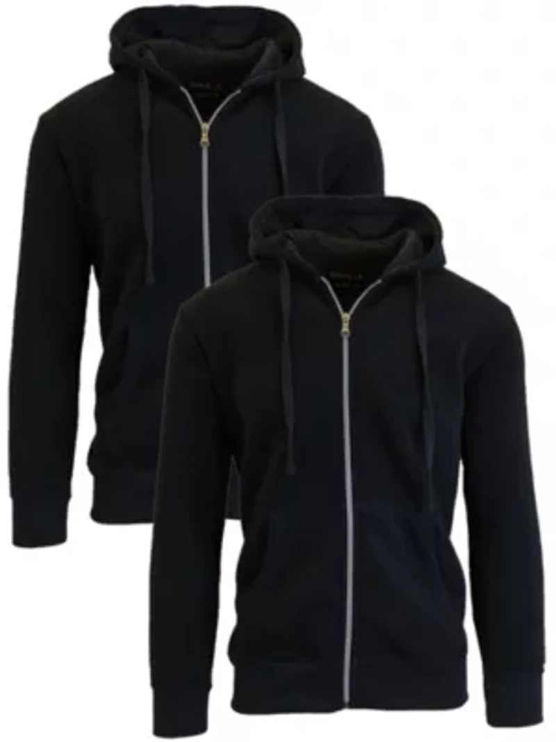 Boy's 2-Pack Fleece-Lined Zip-Up Hoodie
