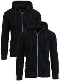 Boy's 2-Pack Fleece-Lined Zip-Up Hoodie