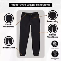 Galaxy By Harvic Boy's Slim-Fit Fleece Jogger Sweatpants