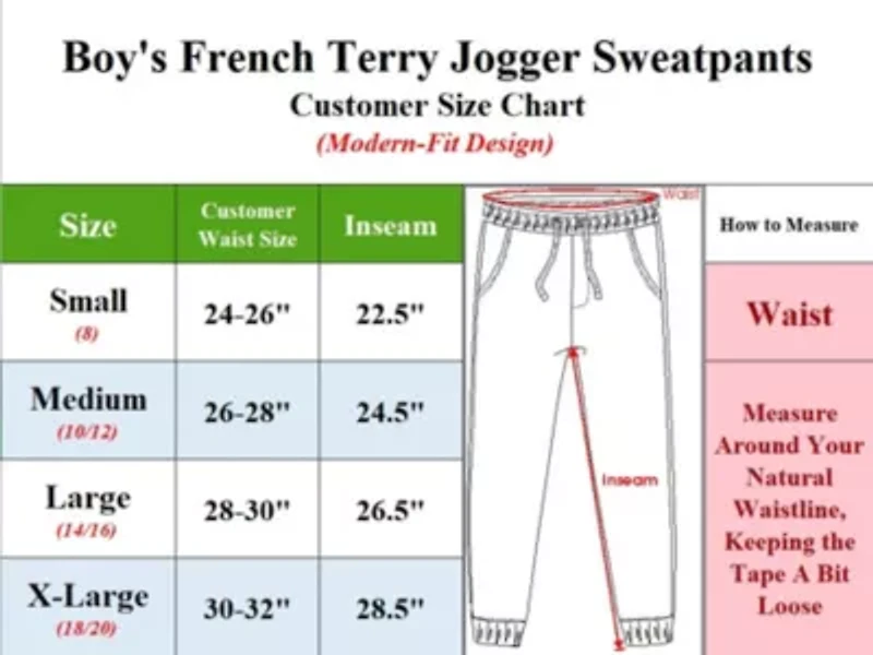 Boy's Slim-Fit Fleece Jogger Sweatpants
