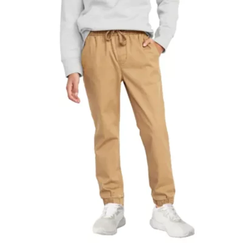 Jump start Boy's Slim Fitting Cotton Stretch Classic Twill Joggers