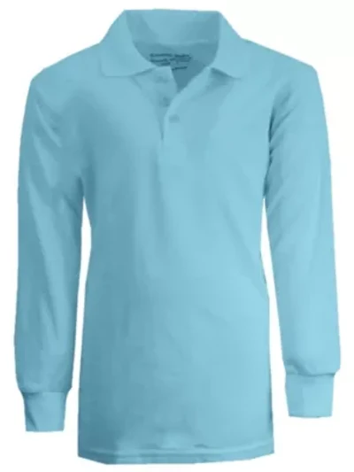 Galaxy By Harvic Boy's Uniform Long Sleeve Polo Shirts