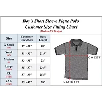 Classic Boy's Short Sleeve Polo Shirt -3 Pack