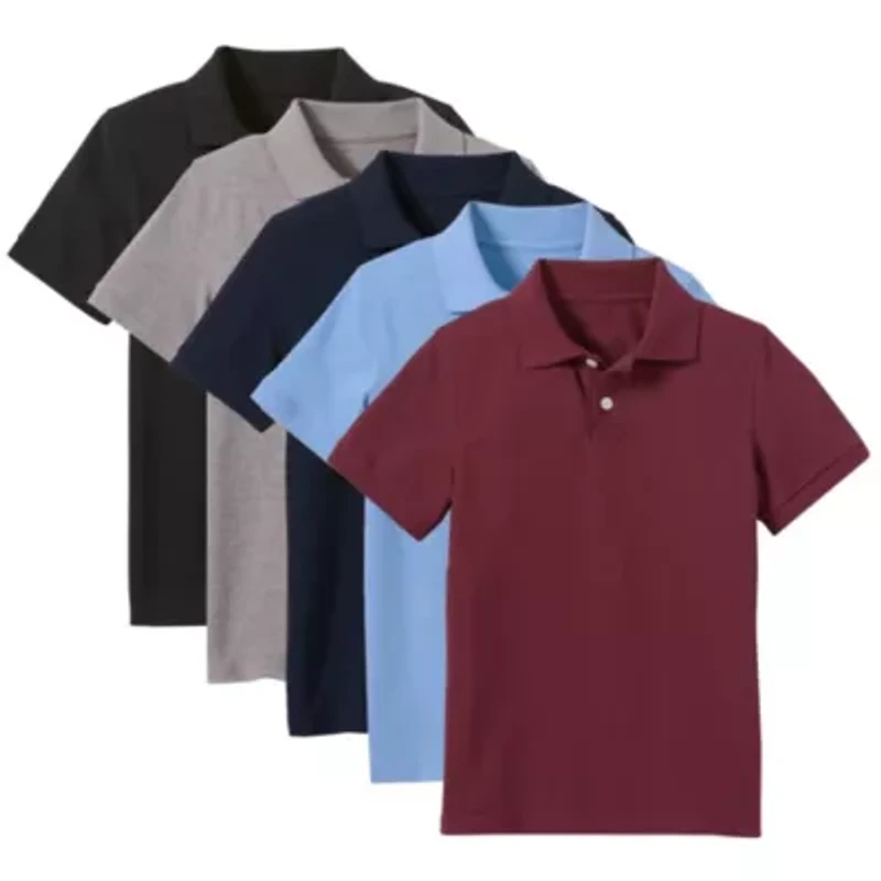 Classic Boy's Short Sleeve Polo Shirt - Pack