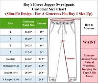 Boy's Slim-Fit Fleece Jogger Sweatpants (2-Pack)