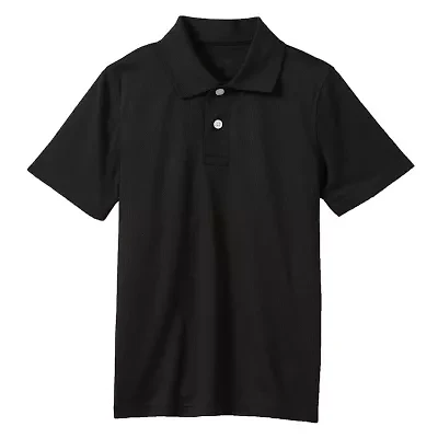 Boys Moisture Wicking Short Sleeve Polos