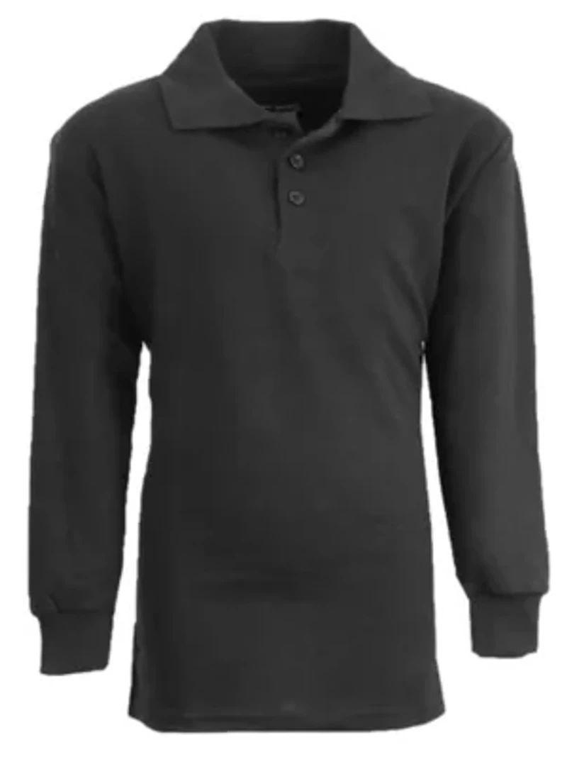 Galaxy Authentic Boy's Slim Fit  Long Sleeve Polo Shirts