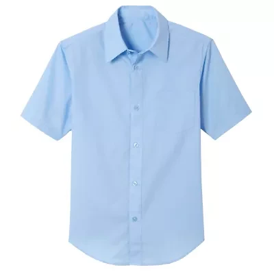 Boy's Short Sleeve Casual Dress School Uniform Shirts (Big Boys