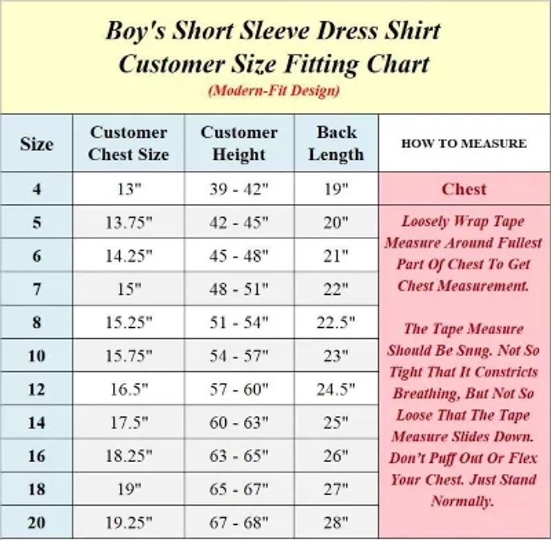 Boy's Short Sleeve Casual Dress School Uniform Shirts (Big Boys