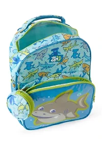 Up We Go Shark 2 Piece Backpack Set