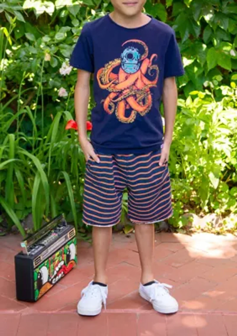 Toddler Boys Sea Monster Graphic T-Shirt