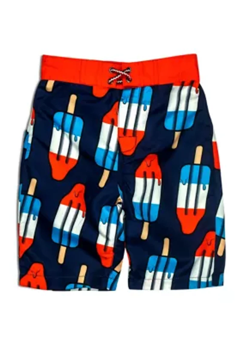 Boys 8-20 Printed Swim Trunks