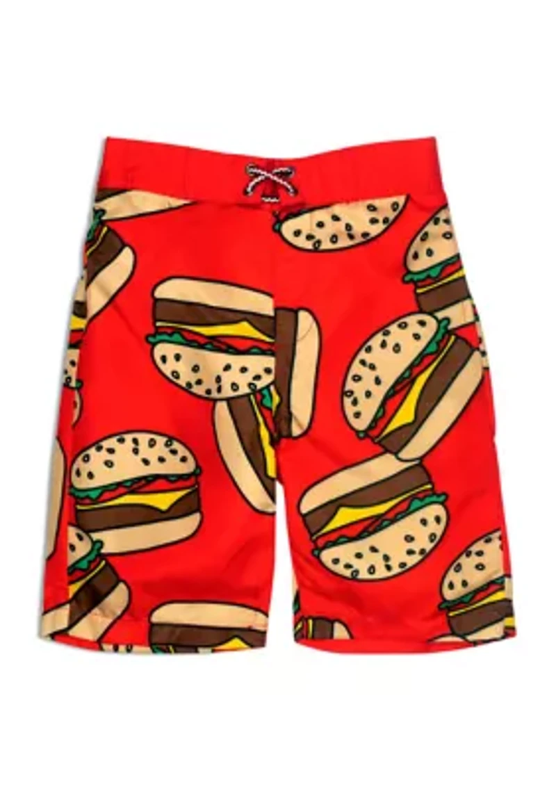 Boys 8-20 Printed Swim Trunks