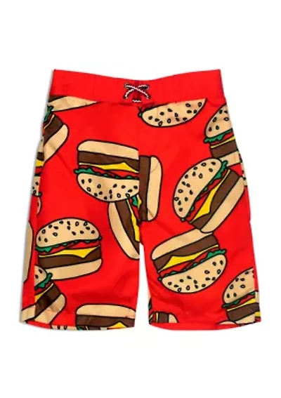 Boys 8-20 Printed Swim Trunks