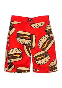 Boys 8-20  Printed Swim Trunks