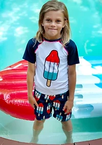 Boys 8-20  Printed Swim Trunks