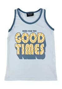 Boys 2-7 Here For the Good Times Tank