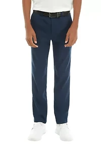 Boys 8-20 Solid Flat Front Pants