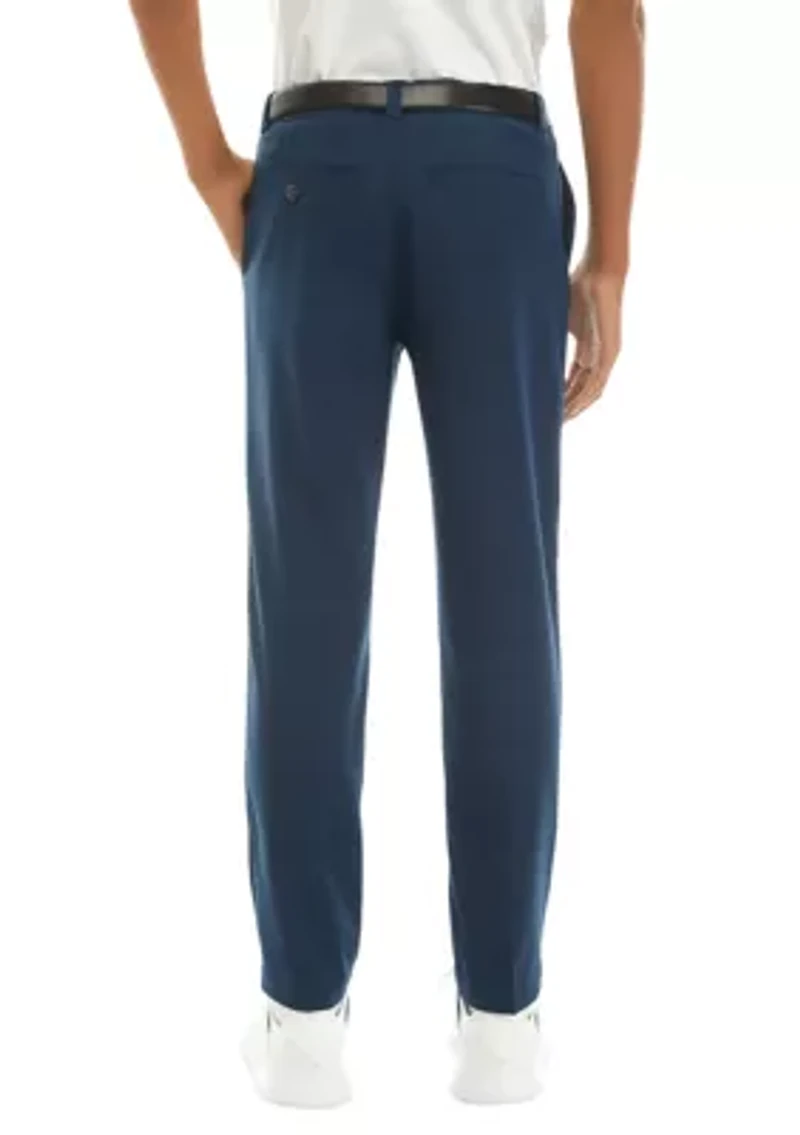Boys 8-20 Solid Flat Front Pants